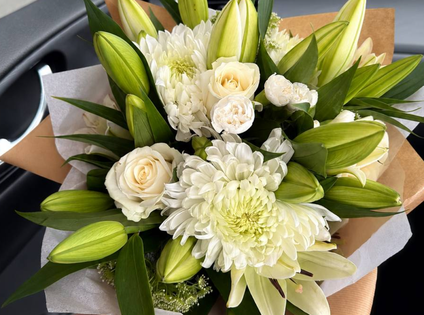 Ivory Lily Garden bouquet